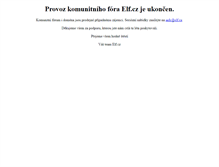 Tablet Screenshot of elf.cz
